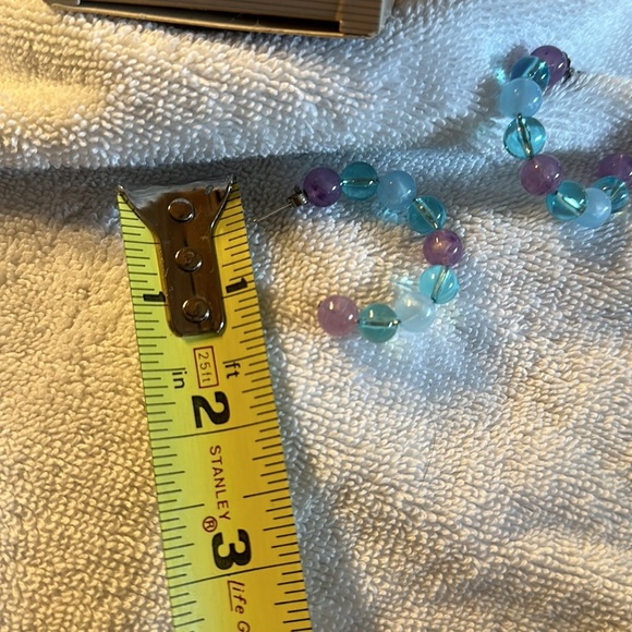 Avon Vintage 1989  Sea Swept Earrings pierced - Picture 4 of 5